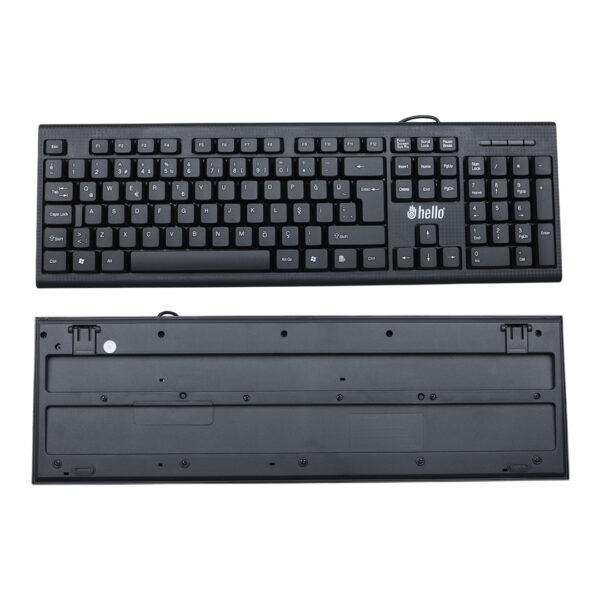 HL-4809 STANDART KABLOLU SİYAH USB Q KLAVYE - Görsel 2