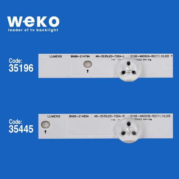 5141 35196X6 35445X6 46-3535LED-72EA 12 ADET LED BAR - Görsel 2