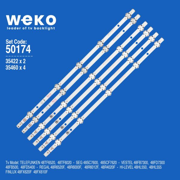 5174 35422X2 35460X4 SVV480A16 6 ADET LED BAR
