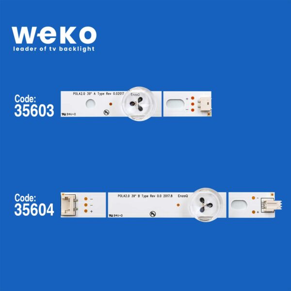 5193 35603X4 35604X4 LG INNOTEK POLA2.0 39 8 ADET LED BAR - Görsel 2