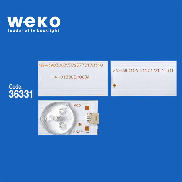 5292 36331X3 MG-39D3003V5C2B77217M310  14-01390DH003A  3 ADET LED BAR - Görsel 2