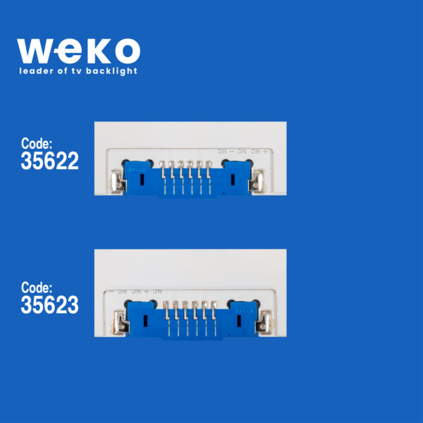 5300 35622X1 35623X1 BN96-39673A/BN96-39674A 2 ADET LED BAR (58LED) - Görsel 2