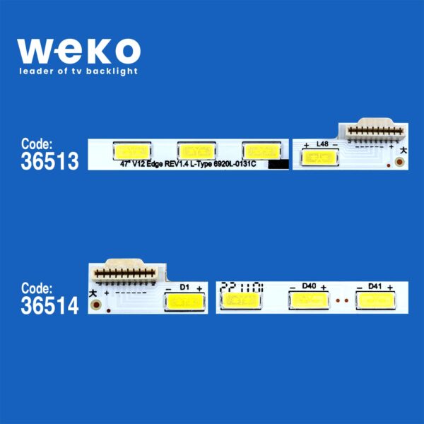 5443 36513X1 36514X1 47 V12 PD REV0.2 2 ADET LED BAR (60LED) - Görsel 2