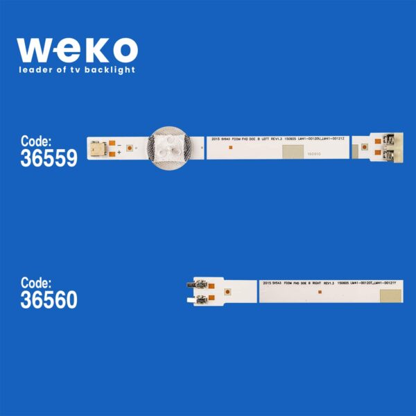5470 36559X4 36560X4 V5DN-430SMA-R2/V5DN-430SMB-R2 8 ADET LED BAR - Görsel 2