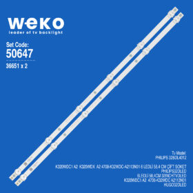 5647 36651X2 K320WDC1 A2  K320WDX  A2  ÇİFT SOKET 2 ADET LED BAR