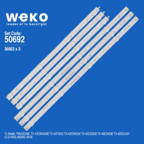 5692 36663X3 IC-D-HWBJ40D660 9P84 3 ADET LED BAR (BÖLÜNMÜŞ ÜRÜN) 6 PARÇA