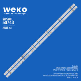 5743 36235X2 RF-BU320E30-0601S-02 A2 CY-32DN-3030-300MA-36V 2 ADET LED BAR (6V6LED58,3CM)