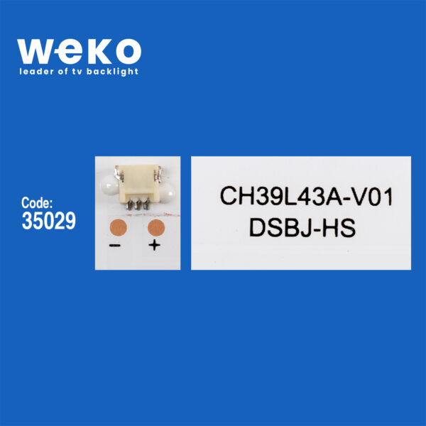 5745 35029X4 RF-AB390E32-0801S-03 A0  4 ADET LED BAR - Görsel 2