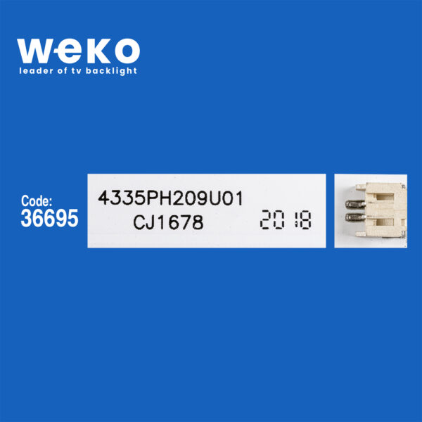 5775 36695X3 XMNJ43D09-ZC62AG-01 9S1P 303XM430002 3 ADET LED BAR - Görsel 2