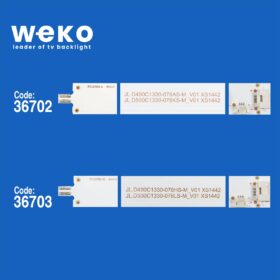 5790 36702X2 36703X1 JL.D490C1330-078AS/HS 3 ADET LED BAR (BÖLÜNMÜŞ 6 ADET)