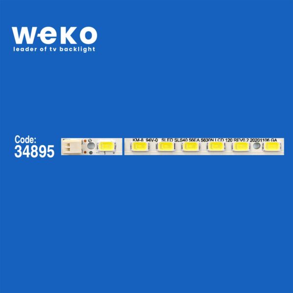 5806 34895X4 SLED SLS40_56EA_5630N LCD 120 REV0.2 GA 4 ADET LED BAR (56LED) - Görsel 2