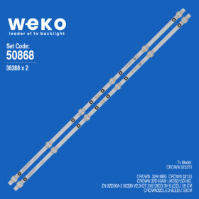 5868 36288X2 ZN-32D06A-2 80330 V2.3-OT 2X6 DIOD 3V 2 ADET LED BAR (3V6LED59CM)