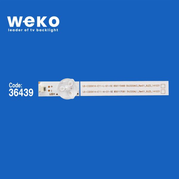 5885 36439X3 SVJ320AG2_REV2_6LED_130307  3 ADET LED BAR - Görsel 2