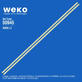 5945 35828X2 TS-42T13005-XZ4MM-X-W-12N-639  2 ADET LED BAR (60LED)