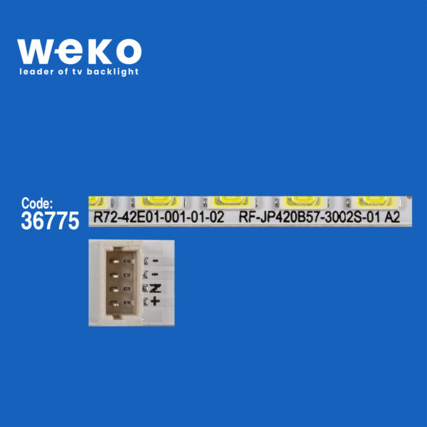 5976 36775X2 RF-JP420B57-3002S-01 R72-42E01 2 ADET LED BAR (60LED) - Görsel 2