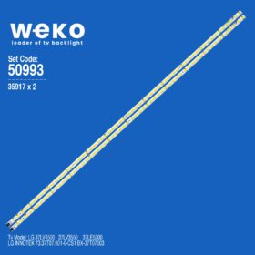 5993 35917X2 LG İNNOTEK 73.37T07.001-0-CS1 2 ADET LED BAR (60LED)