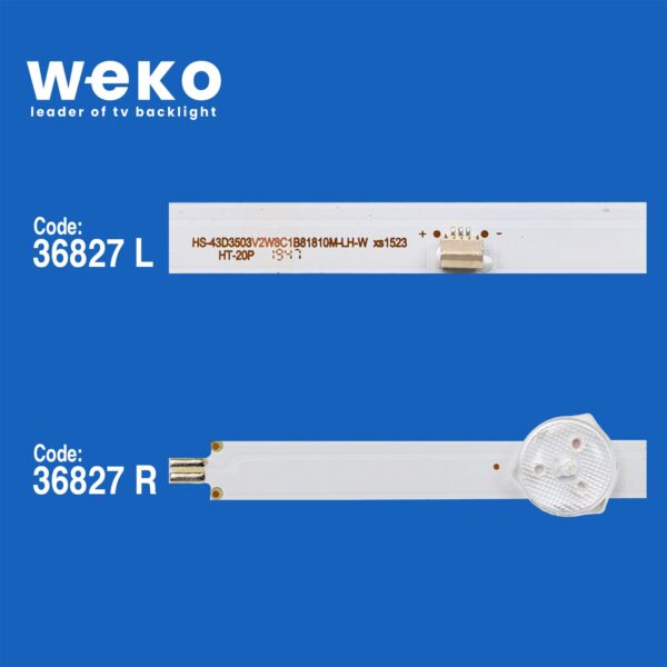 6020 36827X3 JL.D43081330-044AS-M 3 ADET LED BAR BÖLÜNMÜŞ 6 ADET LED BAR - Görsel 2