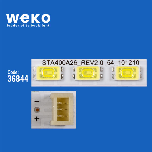 6037 36844X2 STA400A26_REV2.0_54_101210 2 ADET LED BAR (54LED) - Görsel 2