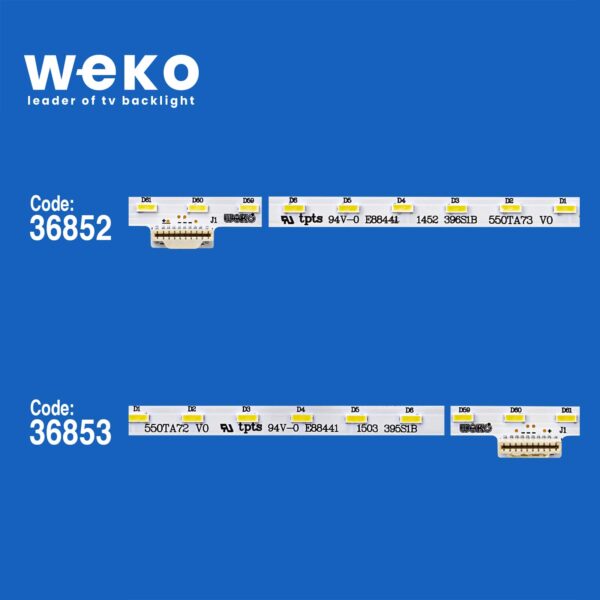 6045 36852X1 36853X1 LB55038 V0_00 / LB55038 V1_00 2 ADET LED BAR (63LED) - Görsel 2
