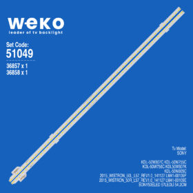 6049 36857X1 36858X1 2015_WISTRON_50L/R_L57_REV1.0_141127 2 ADET LED BAR (57LED)