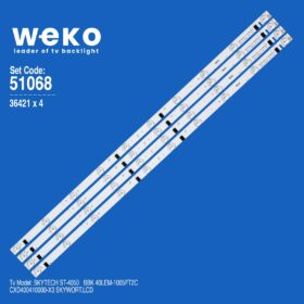 6068 36421X4 CXD400410000-X3 SKYWORT.LCD  4 ADET LED BAR