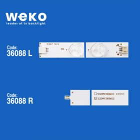 6071 36088X4 0Y39D08-ZC21FG-02 303WY390039  4 ADET LED BAR