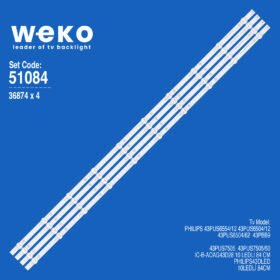 6084 36874X4 IC-B-AOAG43D28 4 ADET LED BAR