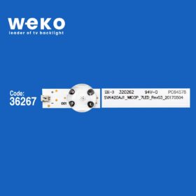6098 36267X4 SVK420AJ1_WICOP_7LED_REV03_20170504 4 ADET LED BAR