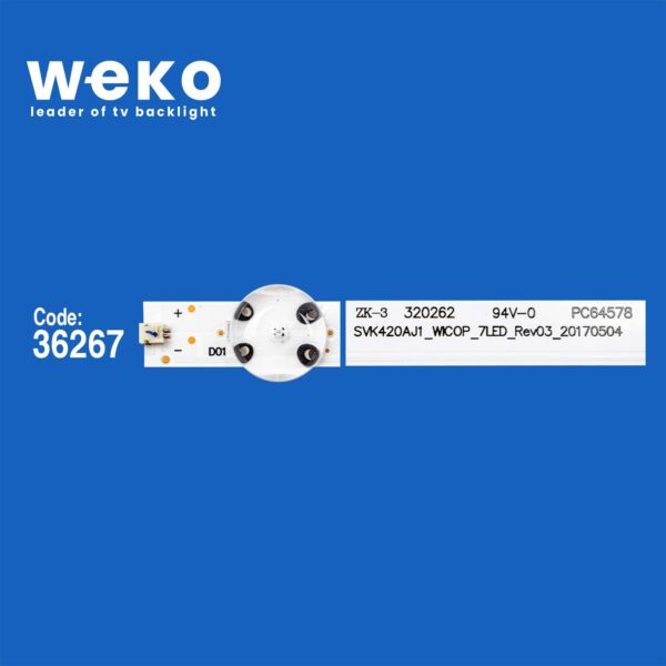 6098 36267X4 SVK420AJ1_WICOP_7LED_REV03_20170504 4 ADET LED BAR - Görsel 2