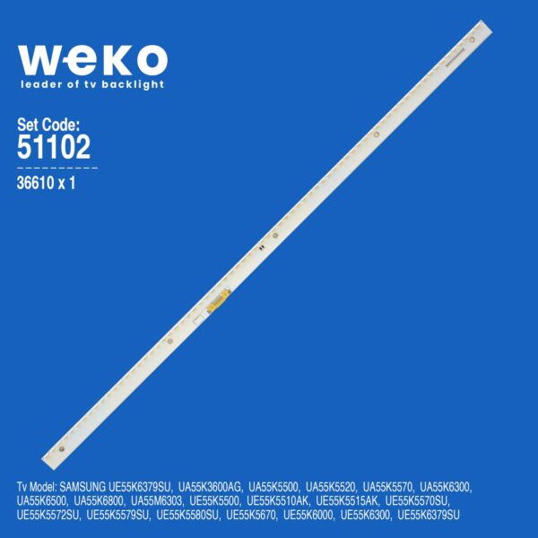 6102 36610X1 AOT SEC_55_FHD_1X72_7032C REV.V1 V6EY_550SM0_LED72_R4 1 ADET LED BAR (72LED)