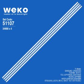 6107 34908X4 STS550A05_LED70_REV.4_100127 4 ADET LED BAR (70LED)