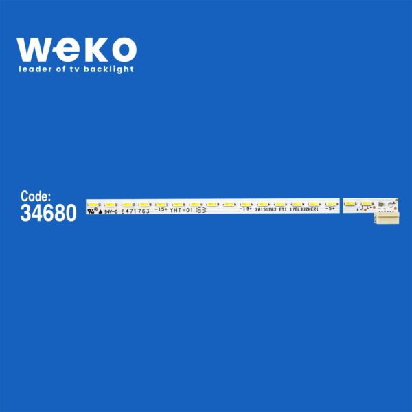 6126 34680X1 17ELB32NER1 0532005.400300.3202 ETI 20150004  1 ADET LED BAR (64LED) - Görsel 2