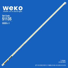 6135 35326X1 32 V12 EDGE REV1.3 7  1 ADET LED BAR (42LED)