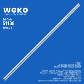 6136 35330X2 42T11-06A  2 ADET LED BAR (60LED)