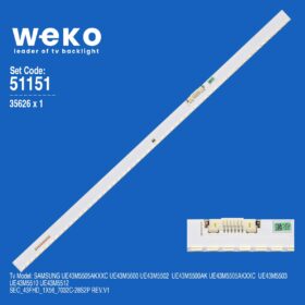 6151 35626X1 V6EY_430SMD_56LED_R4  BN96-39506A 1 ADET LED BAR (56LED)