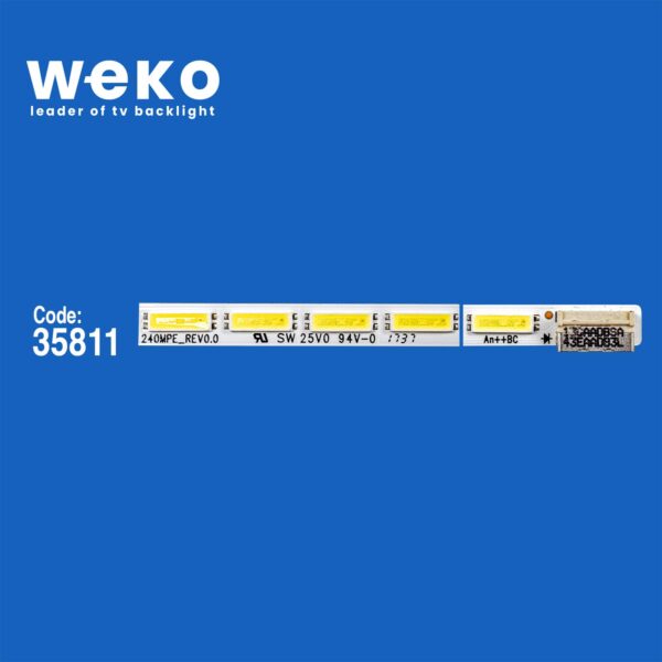 6160 35811X1 240MPE_REV0.0 SW 25V0 94V-0 An++BC 1 ADET LED BAR (39LED) - Görsel 2