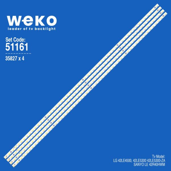 6161 35827X4 42T09-05B - TT42T09006RXD6XXB0600992 4 ADET LED BAR (52LED)