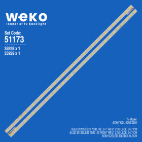 6173 35928X1 35929X1 SLED 2012SLS32 7030  30 LEFT/RIGHT REV1.2  2 ADET LED BAR (30LED)