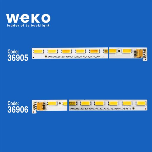 6199 36905X1 36906X1 SAMSUNG_2012CSR390_V7_3D_7030_42_LEFT/RIGHT 2 ADET (42LED) - Görsel 2