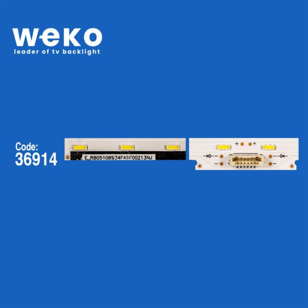 6210 36914X2 LB49028 V0_02 LB49029 V0_01 77900 DFD-8  2 ADET LED BAR (40LED) - Görsel 2