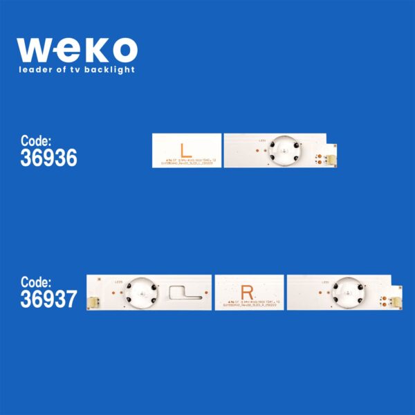 6232 36936X5 36937X5 SVY550AH0_REV00_5LED_L/R_150223  10 ADET LED BAR - Görsel 2