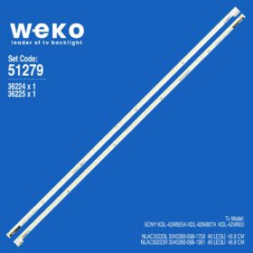6279 36224X1 36225X1 NLAC30223L/NLAC30223R 2 ADET LED BAR (48LED)