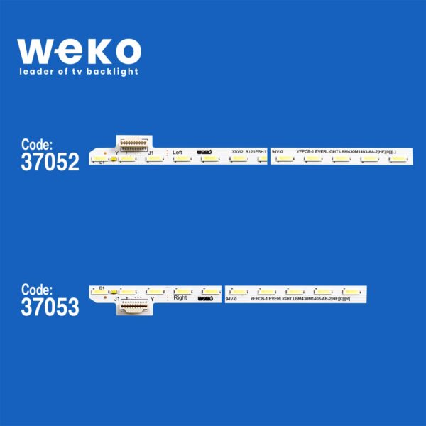 6315 37052X1 37053X1 LBM430M1 403-AA/AB 2 ADET LED BAR (42LED) - Görsel 2
