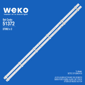 6372 37092X2 JH 315LB-3030-6C1B-HHF 2X6  2 ADET LED BAR (3V6LED58,7CM)