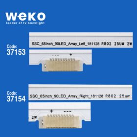 6426 37153X1 37154X1 SSC_65İNCH_90LED_ARRAY_LEFT/RIGHT_181128  2 ADET LED BAR (90LED)