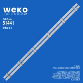 6441 37170X2 JL.D32061330-083AS-M  2 ADET LED BAR (3V6LED58CM)
