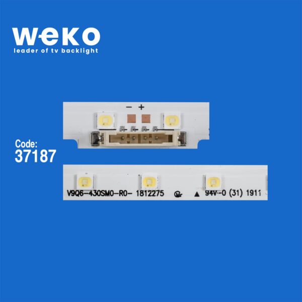 6457 37187X2 19Y_Q60_STC430AB6_3030F_BLUE_38EA_REV0.2  2 ADET LED BAR (38LED) - Görsel 2