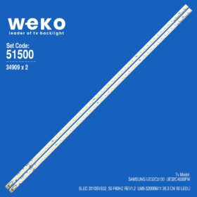 6500 34909X2 SLED 2010SVS32_50 F60HZ REV1.2  LMB-3200BM11  2 ADET LED BAR (50LED)