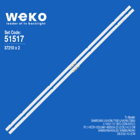6517 37210X2 AOT_40_NU7100F L1-NU7.1/7.3DO-CDM-S23(1)  2 ADET LED BAR (23LED)