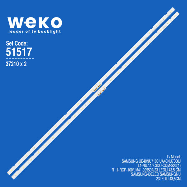 6517 37210X2 AOT_40_NU7100F L1-NU7.1/7.3DO-CDM-S23(1)  2 ADET LED BAR (23LED)